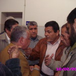 جهاد طمان يتحدث إلى رئيس النقابة مسعد الفقي، تصوير كريم البحيري