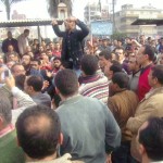 Police break up Mahalla Pro-Gaza Protest, March 2008, Photo by Kareem el-Beheiri