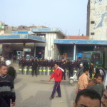 Police break up Mahalla Pro-Gaza Protest, March 2008, Photo by Kareem el-Beheiri