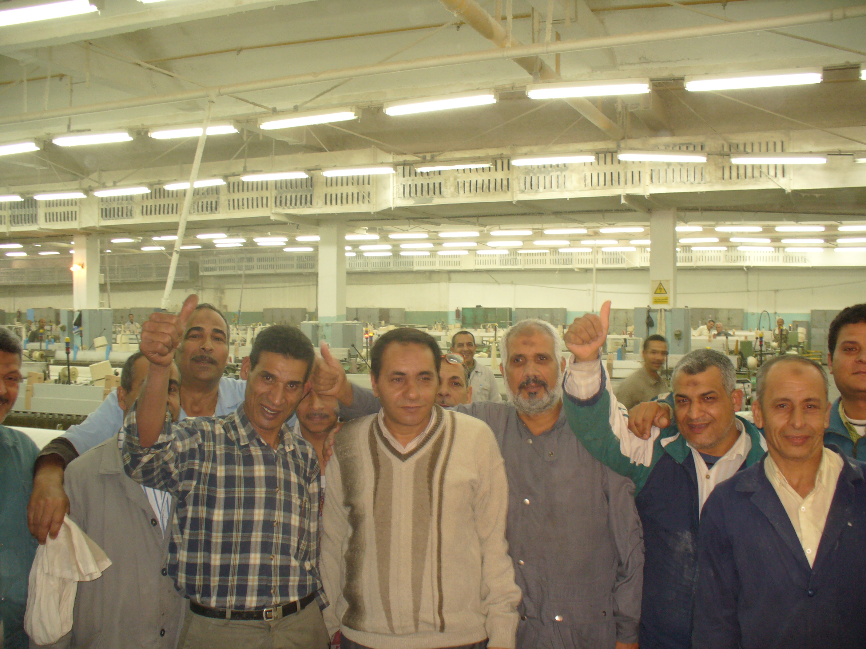 "Most of the workers I met at Al Mahalla felt that they were let down by their workers' representatives," writes Jano Charbel, who took this photo inside the Ghazl el-Mahalla company.