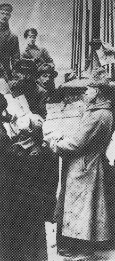 Workers loading bundles of the Bolshevik daily Pravda for distribution, following the outbreak of the 1917 Russian Revolution [Photo courtesy of the UK Socialist Worker Archives]