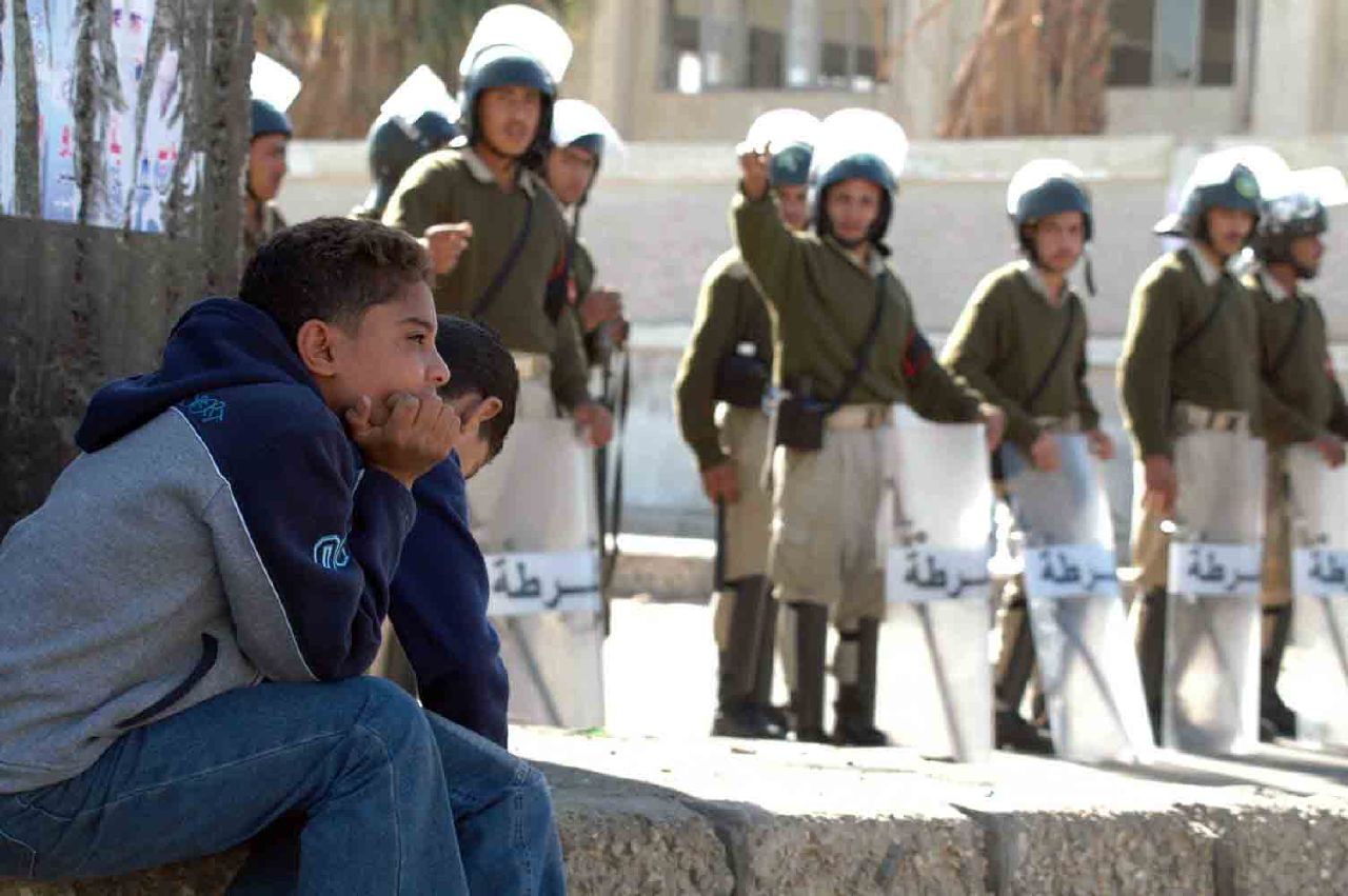 CSF troops. Photo by Nasser Nouri, Nov 2005