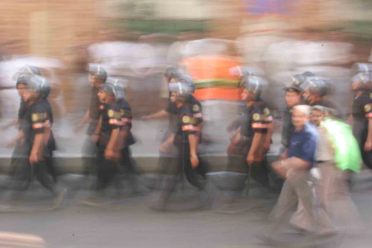 CSF troops. Photo by Nasser Nouri, May 3, 2006